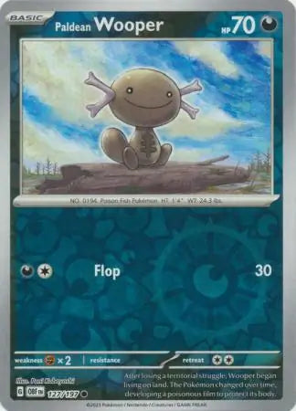 Paldean Wooper 127/197 (SV03: Obsidian Flames)  - Reverse Holofoil | Good Games Adelaide SA