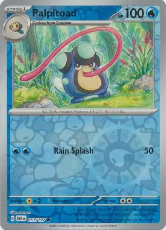 Palpitoad 051/197 (SV03: Obsidian Flames)  - Reverse Holofoil | Good Games Adelaide SA