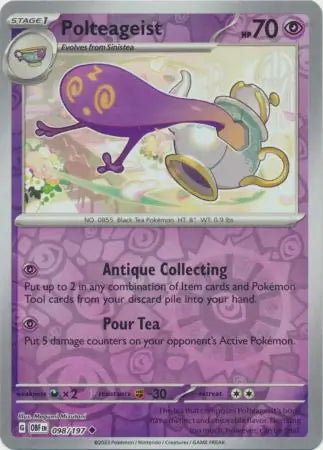 Polteageist 098/197 (SV03: Obsidian Flames)  - Reverse Holofoil | Good Games Adelaide SA
