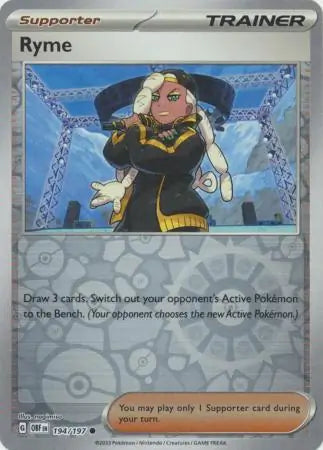 Ryme 194/197 (SV03: Obsidian Flames)  - Reverse Holofoil | Good Games Adelaide SA