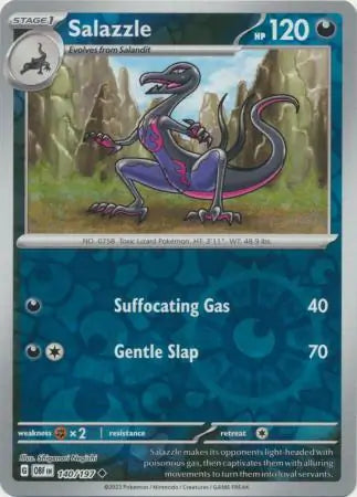 Salazzle 140/197 (SV03: Obsidian Flames)  - Reverse Holofoil | Good Games Adelaide SA