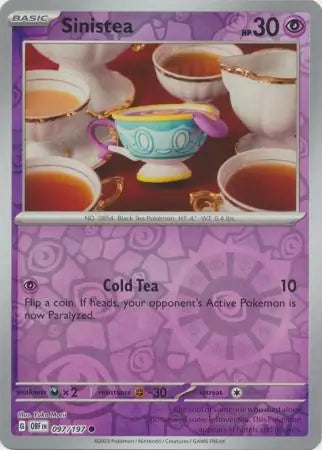 Sinistea 097/197 (SV03: Obsidian Flames)  - Reverse Holofoil | Good Games Adelaide SA