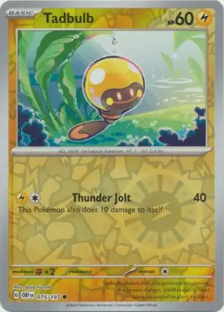 Tadbulb 075/197 (SV03: Obsidian Flames)  - Reverse Holofoil | Good Games Adelaide SA