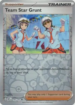 Team Star Grunt 195/197 (SV03: Obsidian Flames)  - Reverse Holofoil | Good Games Adelaide SA