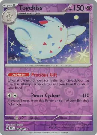 Togekiss 085/197 (SV03: Obsidian Flames)  - Reverse Holofoil | Good Games Adelaide SA