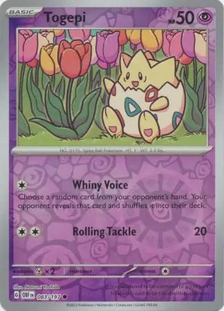 Togepi 083/197 (SV03: Obsidian Flames)  - Reverse Holofoil | Good Games Adelaide SA