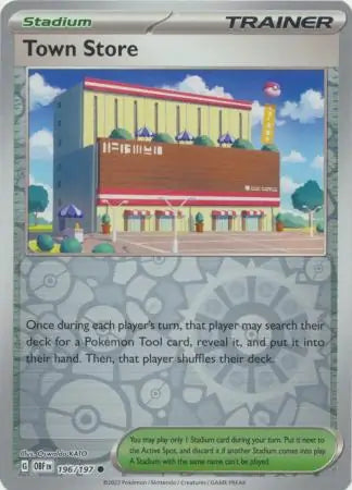 Town Store 196/197 (SV03: Obsidian Flames)  - Reverse Holofoil | Good Games Adelaide SA