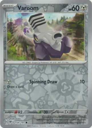 Varoom 154/197 (SV03: Obsidian Flames)  - Reverse Holofoil | Good Games Adelaide SA