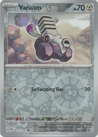 Varoom 155/197 (SV03: Obsidian Flames)  - Reverse Holofoil | Good Games Adelaide SA