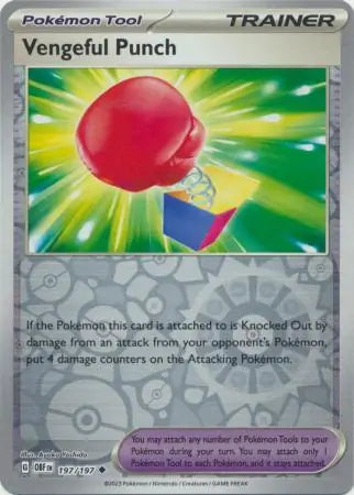 Vengeful Punch 197/197 (SV03: Obsidian Flames)  - Reverse Holofoil | Good Games Adelaide SA