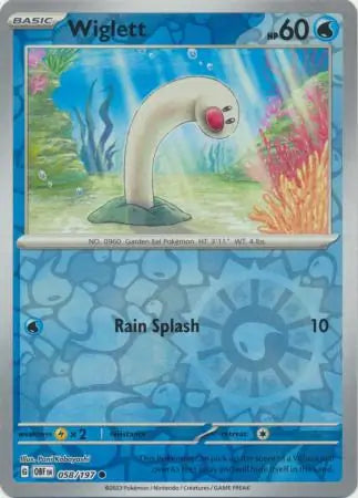 Wiglett 058/197 (SV03: Obsidian Flames)  - Reverse Holofoil | Good Games Adelaide SA