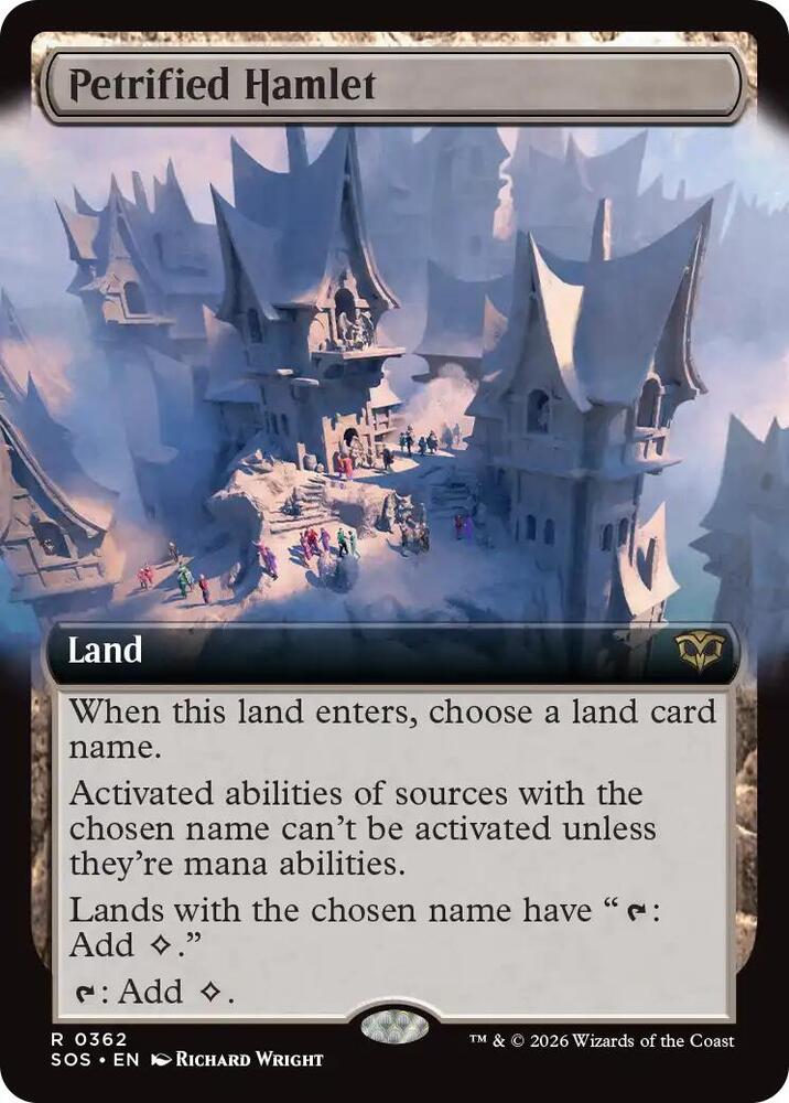 Petrified Hamlet 362 (Secrets of Strixhaven)  - Extended Art Foil | Good Games Adelaide SA