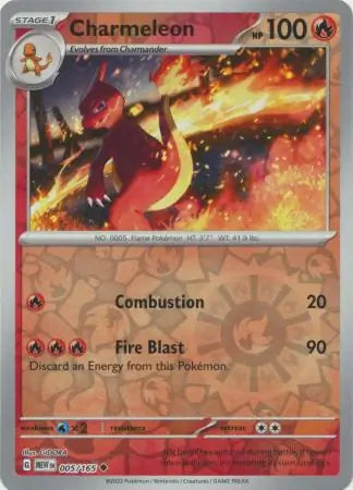 Charmeleon 005/165 (SV: Scarlet & Violet 151)  - Reverse Holofoil | Good Games Adelaide SA