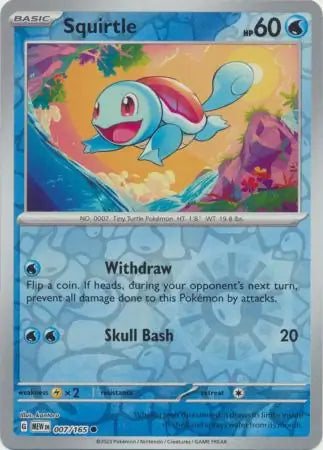 Squirtle 007/165 (SV: Scarlet & Violet 151)  - Reverse Holofoil | Good Games Adelaide SA