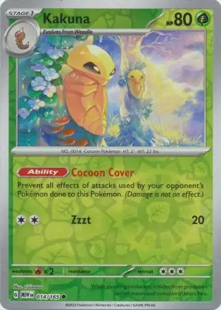 Kakuna 014/165 (SV: Scarlet & Violet 151)  - Reverse Holofoil | Good Games Adelaide SA