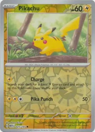 Pikachu 025/165 (SV: Scarlet & Violet 151)  - Reverse Holofoil | Good Games Adelaide SA
