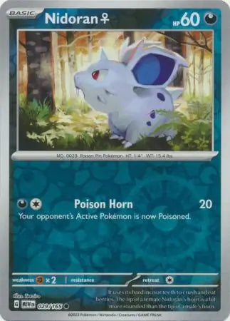 Nidoran F 029/165 (SV: Scarlet & Violet 151)  - Reverse Holofoil | Good Games Adelaide SA