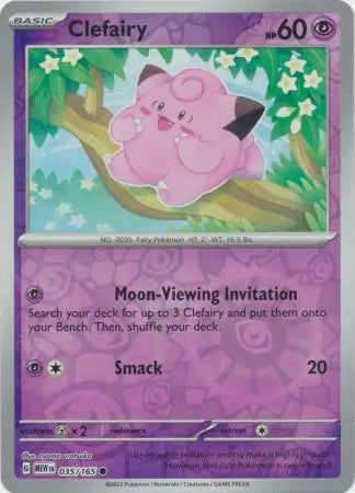Clefairy 035/165 (SV: Scarlet & Violet 151)  - Reverse Holofoil | Good Games Adelaide SA
