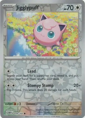 Jigglypuff 039/165 (SV: Scarlet & Violet 151)  - Reverse Holofoil | Good Games Adelaide SA