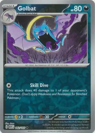 Golbat 042/165 (SV: Scarlet & Violet 151)  - Reverse Holofoil | Good Games Adelaide SA