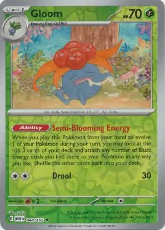 Gloom 044/165 (SV: Scarlet & Violet 151)  - Reverse Holofoil | Good Games Adelaide SA