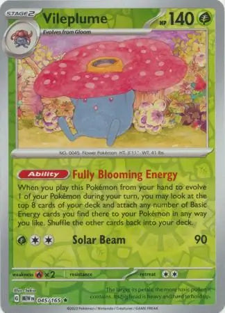Vileplume 045/165 (SV: Scarlet & Violet 151)  - Reverse Holofoil | Good Games Adelaide SA