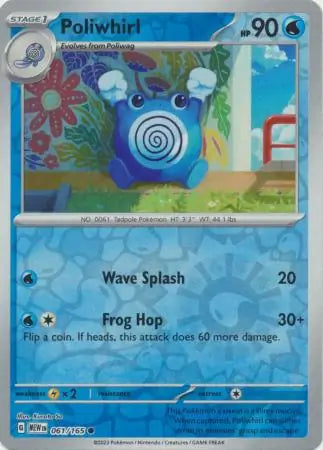 Poliwhirl 061/165 (SV: Scarlet & Violet 151)  - Reverse Holofoil | Good Games Adelaide SA