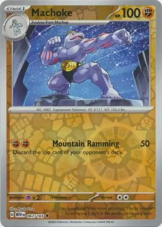 Machoke 067/165 (SV: Scarlet & Violet 151)  - Reverse Holofoil | Good Games Adelaide SA