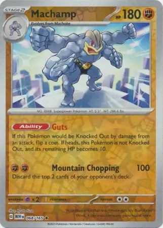 Machamp 068/165 (SV: Scarlet & Violet 151)  - Reverse Holofoil | Good Games Adelaide SA