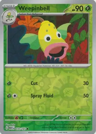 Weepinbell 070/165 (SV: Scarlet & Violet 151)  - Reverse Holofoil | Good Games Adelaide SA