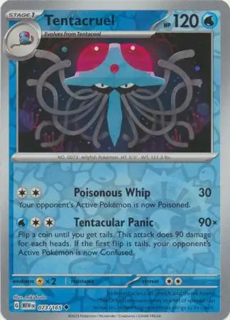 Tentacruel 073/165 (SV: Scarlet & Violet 151)  - Reverse Holofoil | Good Games Adelaide SA