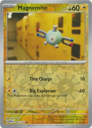 Magnemite 081/165 (SV: Scarlet & Violet 151)  - Reverse Holofoil | Good Games Adelaide SA