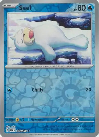Seel 086/165 (SV: Scarlet & Violet 151)  - Reverse Holofoil | Good Games Adelaide SA