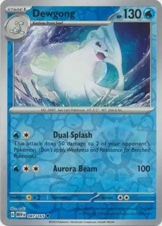 Dewgong 087/165 (SV: Scarlet & Violet 151)  - Reverse Holofoil | Good Games Adelaide SA