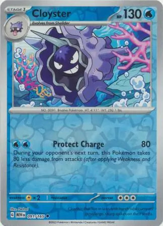 Cloyster 091/165 (SV: Scarlet & Violet 151)  - Reverse Holofoil | Good Games Adelaide SA