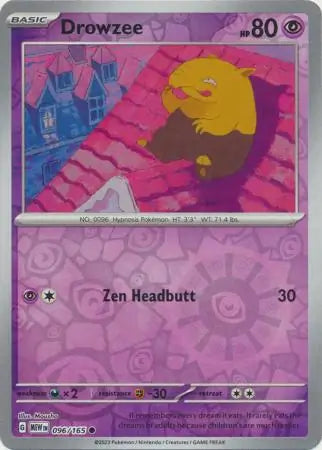 Drowzee 096/165 (SV: Scarlet & Violet 151)  - Reverse Holofoil | Good Games Adelaide SA