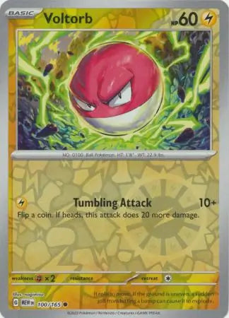 Voltorb 100/165 (SV: Scarlet & Violet 151)  - Reverse Holofoil | Good Games Adelaide SA