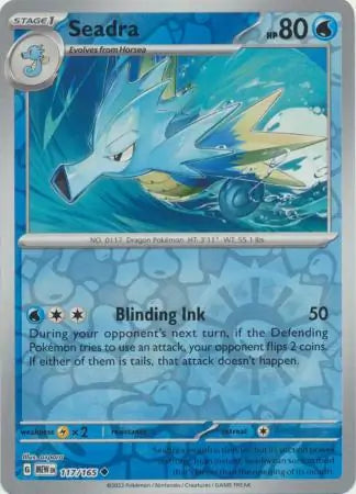 Seadra 117/165 (SV: Scarlet & Violet 151)  - Reverse Holofoil | Good Games Adelaide SA