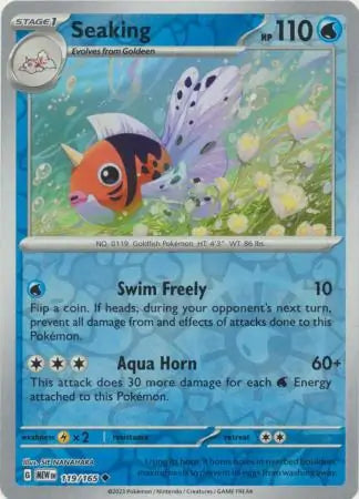 Seaking 119/165 (SV: Scarlet & Violet 151)  - Reverse Holofoil | Good Games Adelaide SA