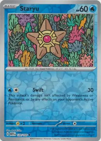 Staryu 120/165 (SV: Scarlet & Violet 151)  - Reverse Holofoil | Good Games Adelaide SA