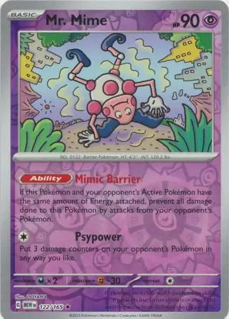 Mr. Mime 122/165 (SV: Scarlet & Violet 151)  - Reverse Holofoil | Good Games Adelaide SA