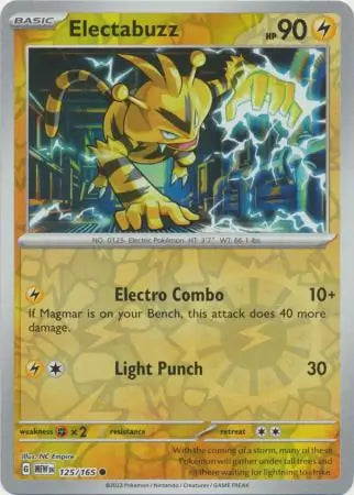 Electabuzz 125/165 (SV: Scarlet & Violet 151)  - Reverse Holofoil | Good Games Adelaide SA
