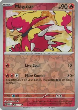 Magmar 126/165 (SV: Scarlet & Violet 151)  - Reverse Holofoil | Good Games Adelaide SA