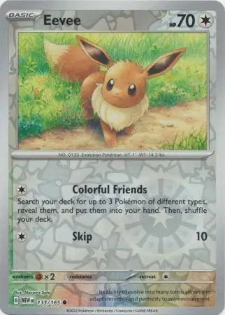 Eevee 133/165 (SV: Scarlet & Violet 151)  - Reverse Holofoil | Good Games Adelaide SA