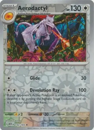 Aerodactyl 142/165 (SV: Scarlet & Violet 151)  - Reverse Holofoil | Good Games Adelaide SA