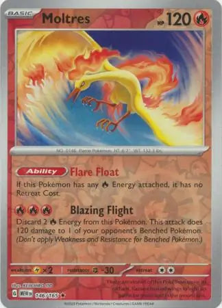 Moltres 146/165 (SV: Scarlet & Violet 151)  - Reverse Holofoil | Good Games Adelaide SA