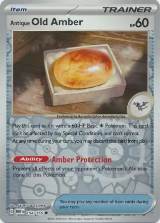 Antique Old Amber 154/165 (SV: Scarlet & Violet 151)  - Reverse Holofoil | Good Games Adelaide SA