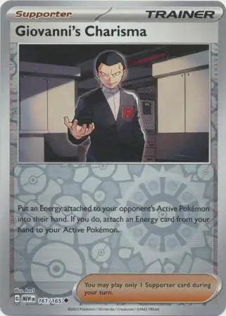 Giovanni's Charisma 161/165 (SV: Scarlet & Violet 151)  - Reverse Holofoil | Good Games Adelaide SA