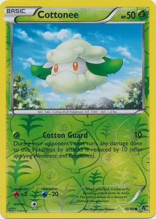 Cottonee 10/98 (Emerging Powers)  - Reverse Holofoil | Good Games Adelaide SA