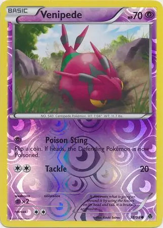 Venipede 38/98 (Emerging Powers)  - Reverse Holofoil | Good Games Adelaide SA
